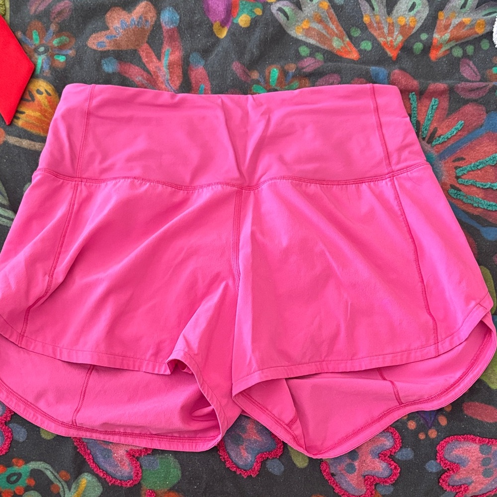 Lululemon Athletica Bright Pink Athletic Shorts
